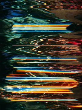 Distorted display system breakdown glitch pattern Stock Photos