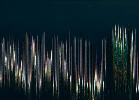 Distorted display system breakdown glitch pattern Stock Photos