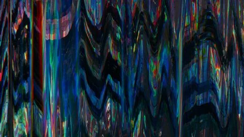 Distorted display system breakdown signal error Illustrazione stock