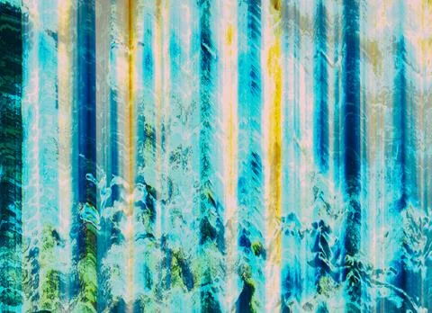 Distorted display system breakdown signal error Illustrazione stock