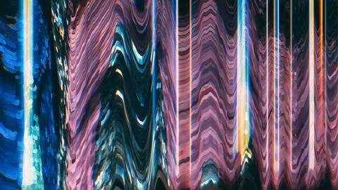 Distorted display user interface breakdown static Illustrazione stock