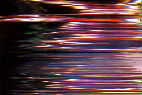 Distorted display user interface breakdown static Foto stock