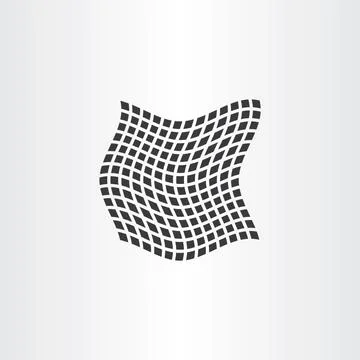 Distorted dot halftone square vector background Stock Illustration