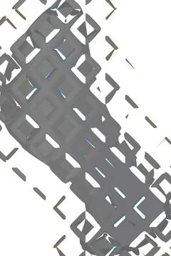 Distorted Filter White Background Broken Abstract Blurry Effect Inspired Ve.. Illustrazione stock