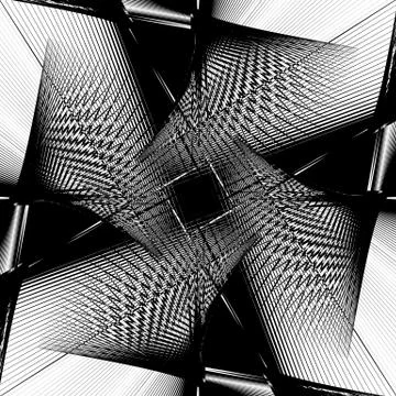 Distorted geometric pattern Stock Illustration