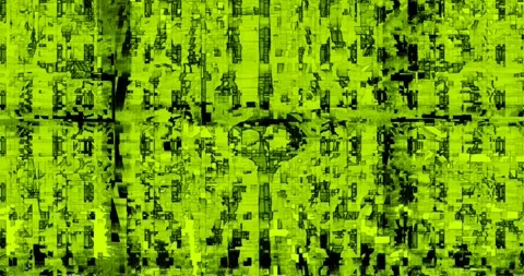 Distorted Glitch Art Loop: A Chaotic Tapestry of Pixels and Noise Stock Footage 291590832