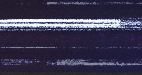 Distorted glitch image over dark background with horizontal lines Stock Photos