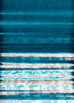 Distorted image glitch noise blue white frequency Stock Illustration