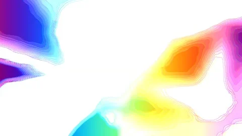 Distorted Irregular Blob Floating Visual Effect Glitch Blobs Irregular Shape Stock Footage 323768977