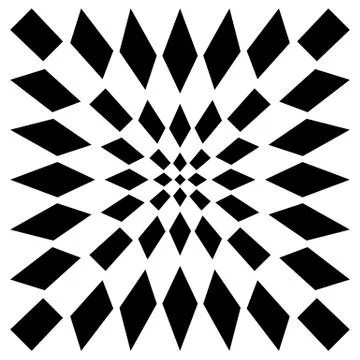 Distorted mesh, grid geometric element. Irregular mosaic visual element Illustrazione stock