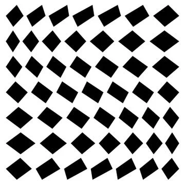 Distorted mesh, grid geometric element. Irregular mosaic visual element Stock Illustration