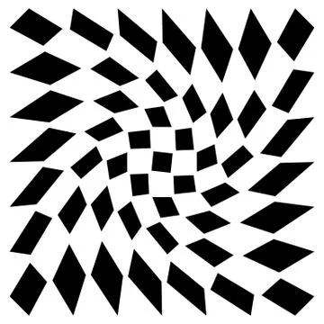 Distorted mesh, grid geometric element. Irregular mosaic visual element Stock Illustration