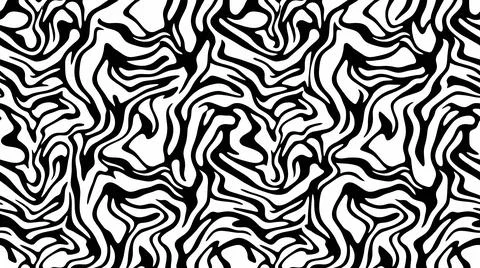 Distorted monochrome liquid swirl pattern for creative branding. Stock Illustration
