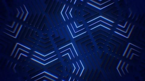 Distorted Neon Lights Stock Footage 273301431