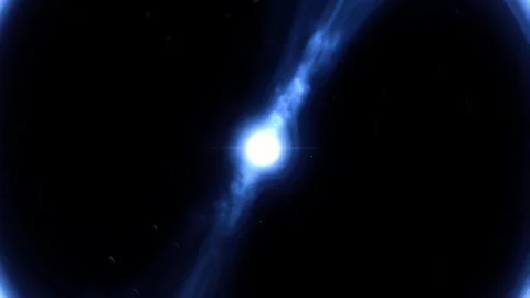 Distorted Neutron Star Rotation, 4K Stock Footage 242507222