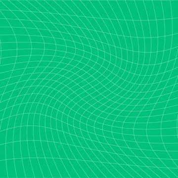 Distorted perspective wireframe grid abstract line geometric background green Stock Illustration