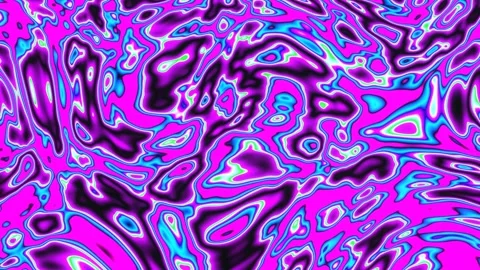 Distorted psychedelic neon waves background loop Stock Footage 240326264