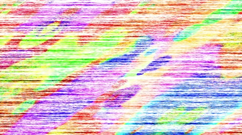 Distorted Rainbow RGB Noise with Colored Painted Spots Stock Footage 68590007