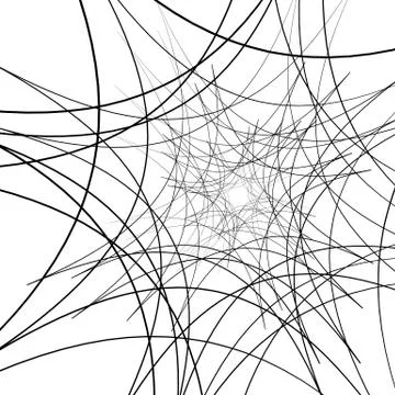 Distorted random radiating lines abstract monochrome pattern Illustrazione stock