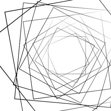 Distorted random radiating lines abstract monochrome pattern Stockillustratie