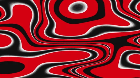 Distorted Red and Black Waves – Psychedelic Motion Loop Stock Footage 314289817