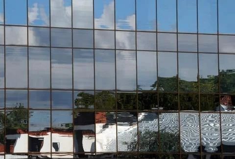 Distorted reflection Stock Photos