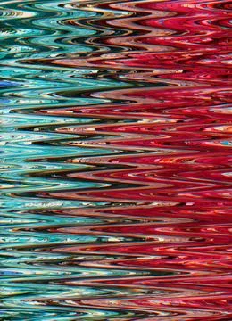 Distorted screen signal error glitch lines Stock Photos