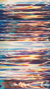 Distorted screen signal error glitch lines Stock Photos