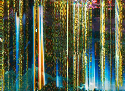 Distorted screen system damage glitch effect Illustrazione stock