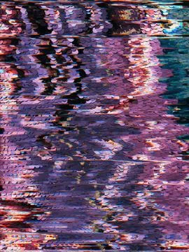 Distorted screen system damage glitch effect Foto stock