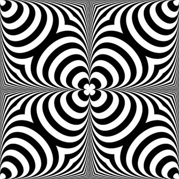 Distorted seamless pattern. Repeatable abstract monochrome background Illustrazione stock