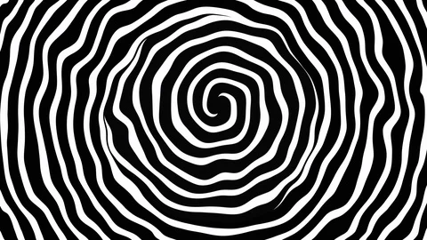 Distorted Spinning Illusion Loop Stock Footage 97203708