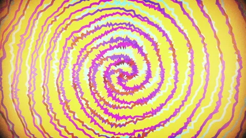 Distorted spiral lines that rotate  Stock Footage 296004731