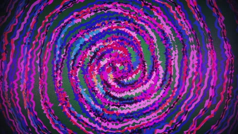 Distorted spiral lines that rotate  Stock Footage 296004732
