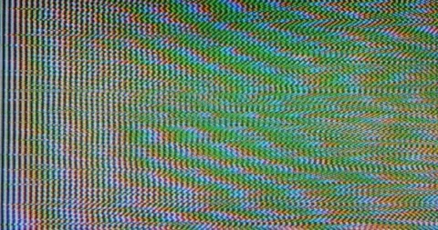 Distorted Static CRT Glitch with Digital Noise Stock Footage 303455085