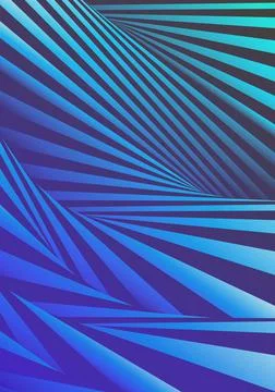 Distorted Striped Space Blue Vertical Background イラスト素材