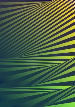 Distorted Striped Space Green Vertical Background Stock Illustration