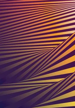 Distorted Striped Space Yellow Violet Vertical Background 库存插图