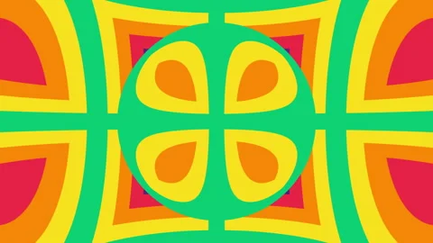 Distorted stripes in abstract rainbow pattern. Seamless loop animation Video stock 171584189