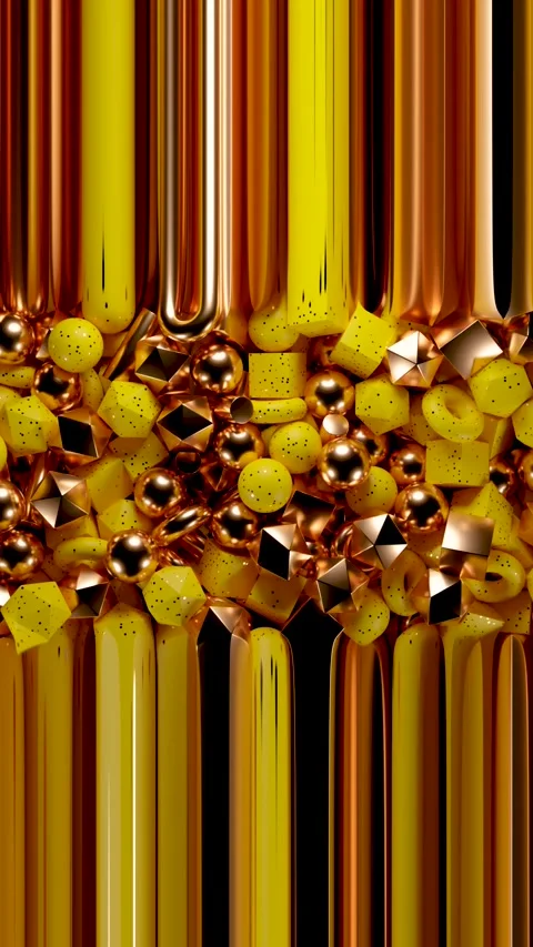 Distorted vertical 3D abstract background with geometric warp patterns Stock Footage 333072649
