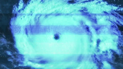 Distorted Video Feed of a Hurricane 4133 Stock Footage 36106138