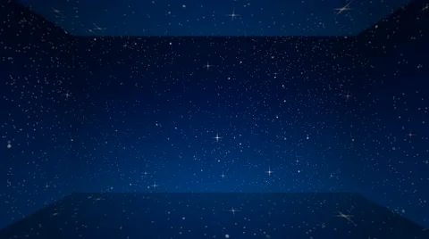 Distorted view of moving stars in box like shape Stock Footage 64843459