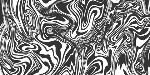 Distorted warp black lines abstract geometric background. Modern pattern ve.. Stock Illustration
