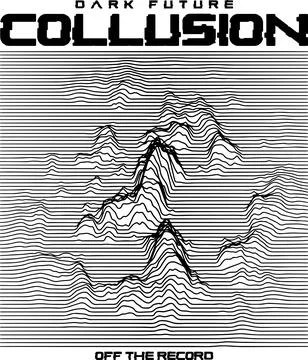 Distorted wave with slogan Illustrazione stock