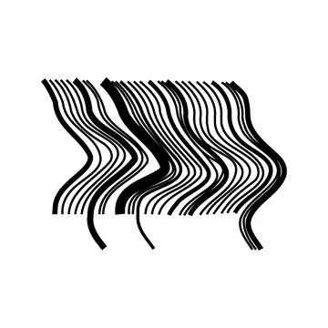 Distorted wavy lines creating a modern abstract pattern イラスト素材
