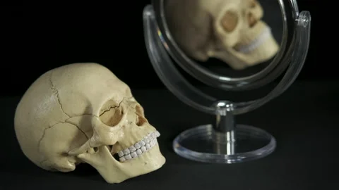 Distorting mirror. Stock Footage 152755173