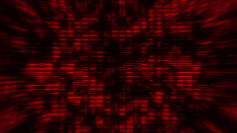 Distortion Abstract Red Data Line Grid Background Loop Stock Footage 149548362