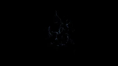 Distortion Electrical Arc Spark Pulse Atmospheric Layer On Black Screen Stock Footage 337776712