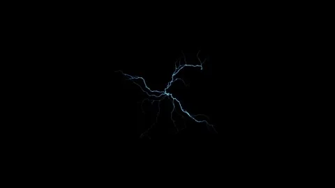 Distortion Electrical Arc Spark Pulse Atmospheric Layer On Black Screen Video stock 337776896