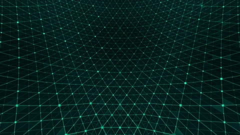Distortion grid pattern connections green Vidéo 104150026